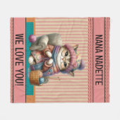 Verpakt in Love Fleece Deken (Voorkant (Horizontaal))