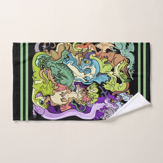 Verpakt in partijdragers bad handdoek (Handdoek)