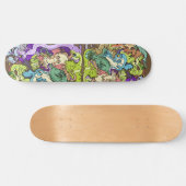 Verpakt in partijdragers skateboard (Horizontaal)