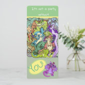 Verpakt in partijdragons Uitnodigingen (Staand voorkant)