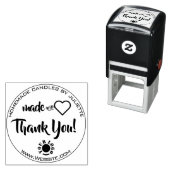 Verpakt met liefdeskaarsen Verpakking Dank u Zelfinktende Stempel (In situ)