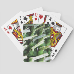 Verpakte bananenblad pakketten pokerkaarten