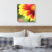 Verpakte botanische canvas bloem fotografie print (Insitu (Slaapkamer))