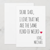 VERPERSBARE GRAPPIGE HANDGESCHRIFTEN VERJAARDAGKAA FEESTDAGENKAART (Voorkant / Achterkant)