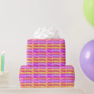 Verpersoonlijk Happy Birthday Inpakpapier