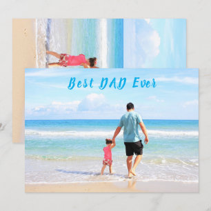 Verpersoonlijk Je Foto van Papa Vaderdag Kaart met