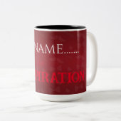 Verpersoonlijkte Vaderdag Cadeaus  Dadspiration Mo Tweekleurige Koffiemok (Voorkant rechts)