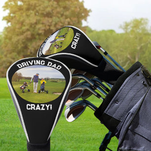 Verpest Papa Foto Zwart Wit Driver Golfheadcover