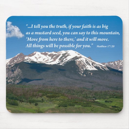 Verplaats die aangepaste Muismat voor bergen (Voorkant)