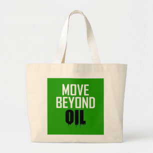 Verplaatsen boven olie grote tote bag