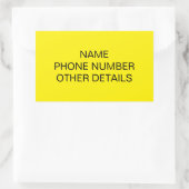 Verplaatsen College Storage Box Label (Tas)