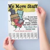 Verplaatsen. Junk Hauler. Reclamebrochure Flyer (Hand)