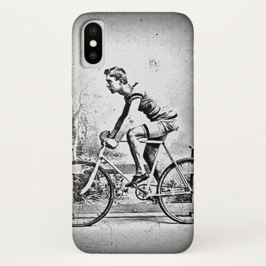Verplaatsen op één zwart-witfietser Case-Mate iPhone case (Achterkant)