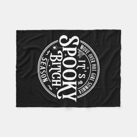 Verplaatsen over Hete Meisjes Zomer IT39s Spooky-b Fleece Deken (Voorkant (Horizontaal))
