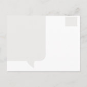 Verplaatsende aankondiging Briefkaart (Achterkant)