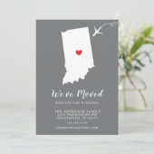 Verplaatsende aankondiging | Deelstaat INDIANA (Staand voorkant)