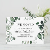 Verplaatsende aankondiging Eucalyptus Greenery (Staand voorkant)