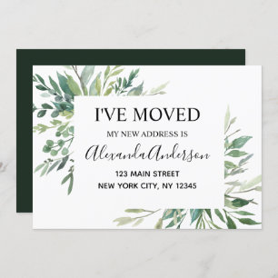 Verplaatsende aankondiging Eucalyptus Greenery