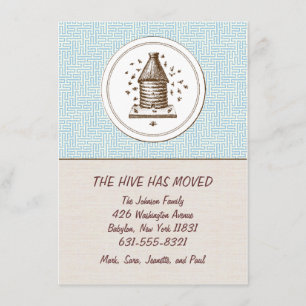 Verplaatsende aankondiging Hive Blauw