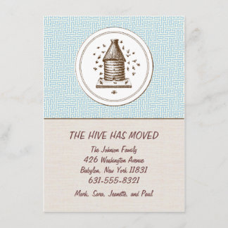 Verplaatsende aankondiging | Hive | Blauw