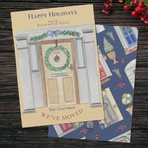 Verplaatsende Aankondiging Home of Business Kerstm