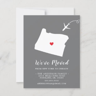 Verplaatsende aankondiging OREGON VAN DE STAAT