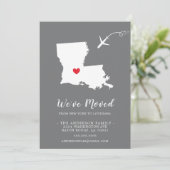 Verplaatsende aankondiging | Staat LOUISIANA (Staand voorkant)