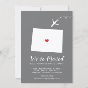 Verplaatsende aankondiging   StaatsCOLORADO