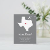 Verplaatsende aankondiging | Staatssteun TEXAS (Staand voorkant)