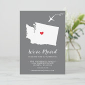 Verplaatsende aankondiging | StaatsWASHINGTON (Staand voorkant)