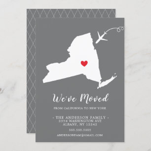 Verplaatsende aankondiging   State NEW YORK