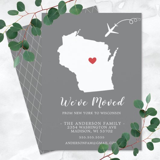 Verplaatsende aankondiging | WISCONSIN