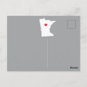 Verplaatsende aankondigingsstaat MINNESOTA Post Ca Briefkaart (Achterkant)