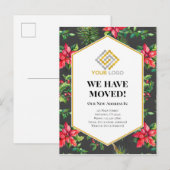 Verplaatsende Bekendmaking kerstbriefkaart Briefkaart (Voorkant / Achterkant)