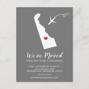 Verplaatsende koninklijke DELAWARE-postkaart Briefkaart