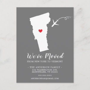 Verplaatsende koninklijke staat VERMONT Post Card Briefkaart
