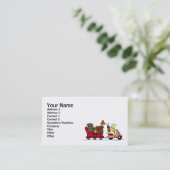 Verplaatsende labradors visitekaartje (Staand voorkant)