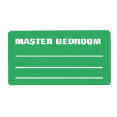 Verplaatsende paketiketten etiket (Voorkant)