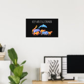 Verplaatsende wilde dieren Waterverf Poster (Thuiskantoor)