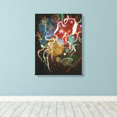 Verplaatsing | Kandinsky | Canvas Afdruk (Insitu (Houten vloer))