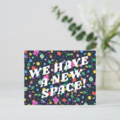 VERPLAATSING kleurrijke ruimte Universe UFO Briefkaart (Staand voorkant)