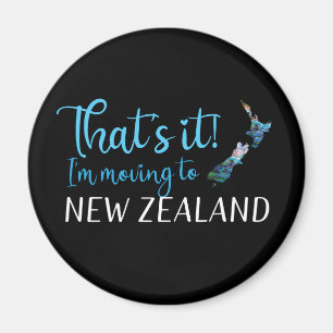 VERPLAATSING NAAR NIEUW-ZEELAND KIWI PAUA MAGNEET