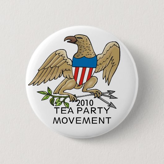 VERPLAATSING TEA PARTIJ RONDE BUTTON 5,7 CM (Voorkant)