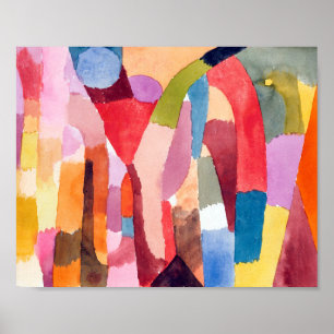 Verplaatsing van vrijgelaten kamers: Paul Klee 191 Poster