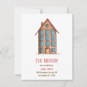 Verplaatsingsaankondiging van het appartementencom (Voorkant)