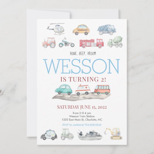 Verplaatsingsdag uitnodiging (Voorkant)