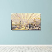 Verplaatsingsmachines, bord 49, van de Dickinsons  Canvas Afdruk (Insitu (Houten vloer))