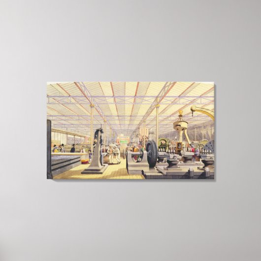 Verplaatsingsmachines, bord 49, van de Dickinsons  Canvas Afdruk (Voorkant)