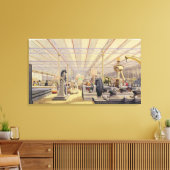 Verplaatsingsmachines, bord 49, van de Dickinsons  Canvas Afdruk (Insitu (Woonkamer))