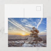 Verplaatst naar de wijziging van het bergachtige a briefkaart (Voorkant / Achterkant)